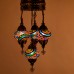 Authentic 4-Piece Ceiling Pendant Chandelier Mosaic Lamp Closed Set Sultan